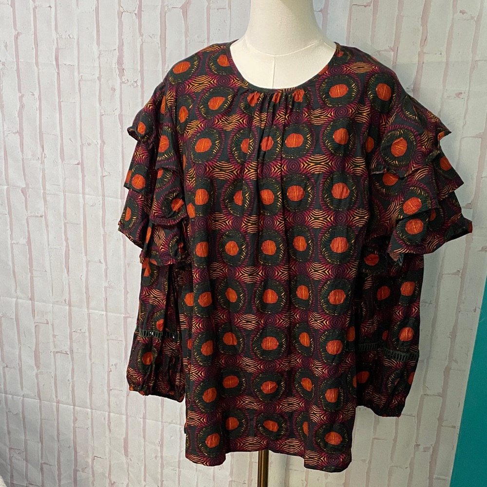 Truth NYC NWOT Boho Layered Flutter Sleeve Blouse size 1X